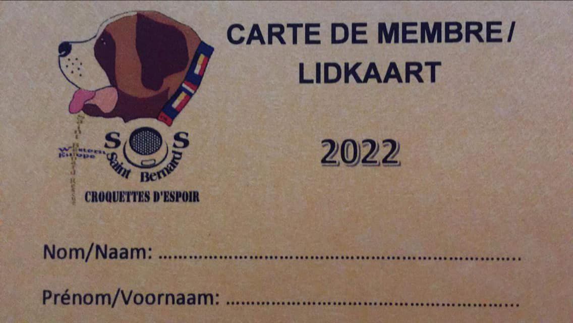 carte d'adhésion